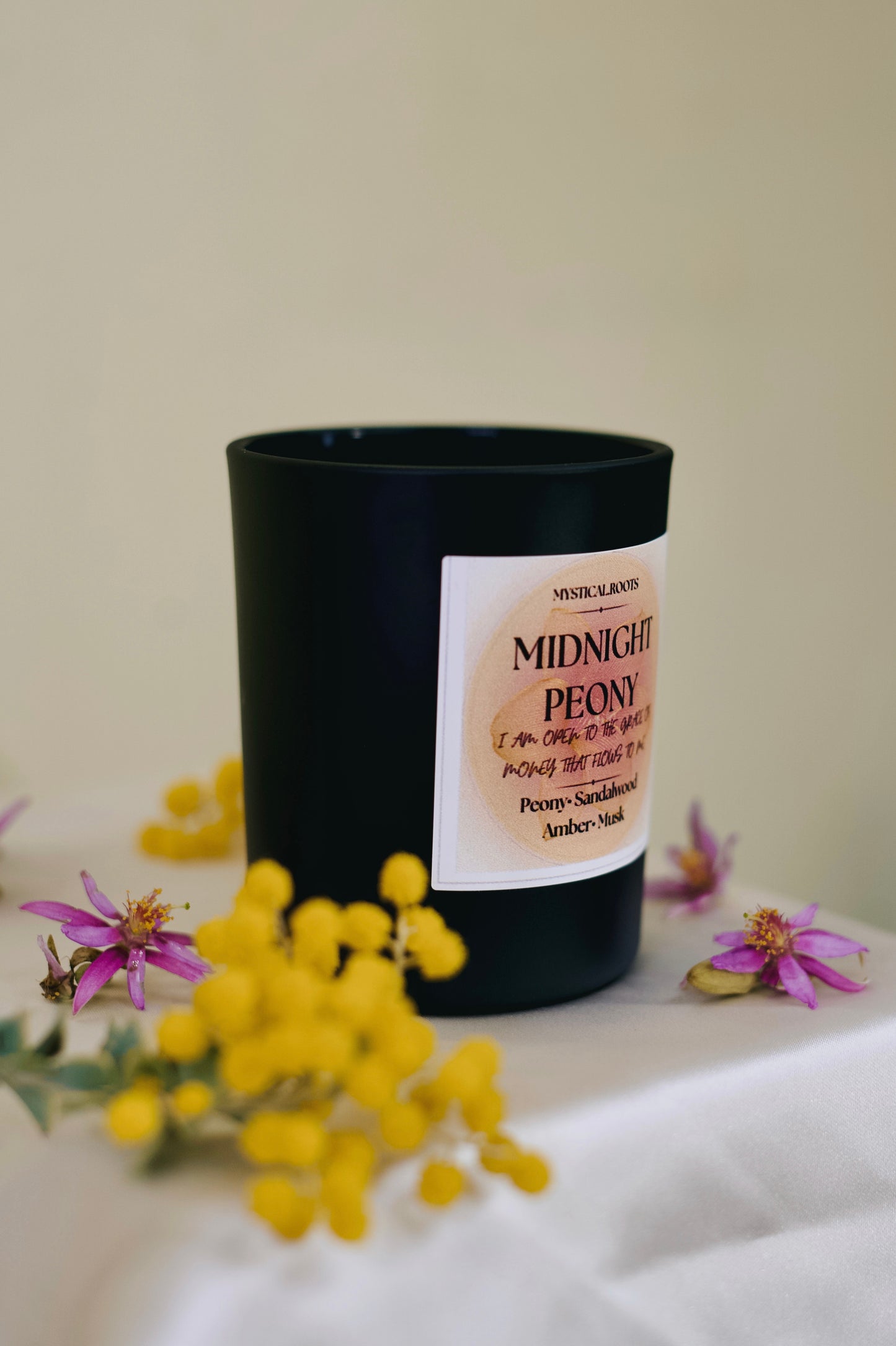 Midnight Peony Candle