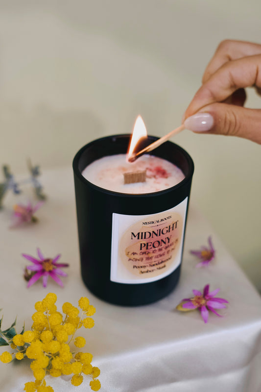 Midnight Peony Candle