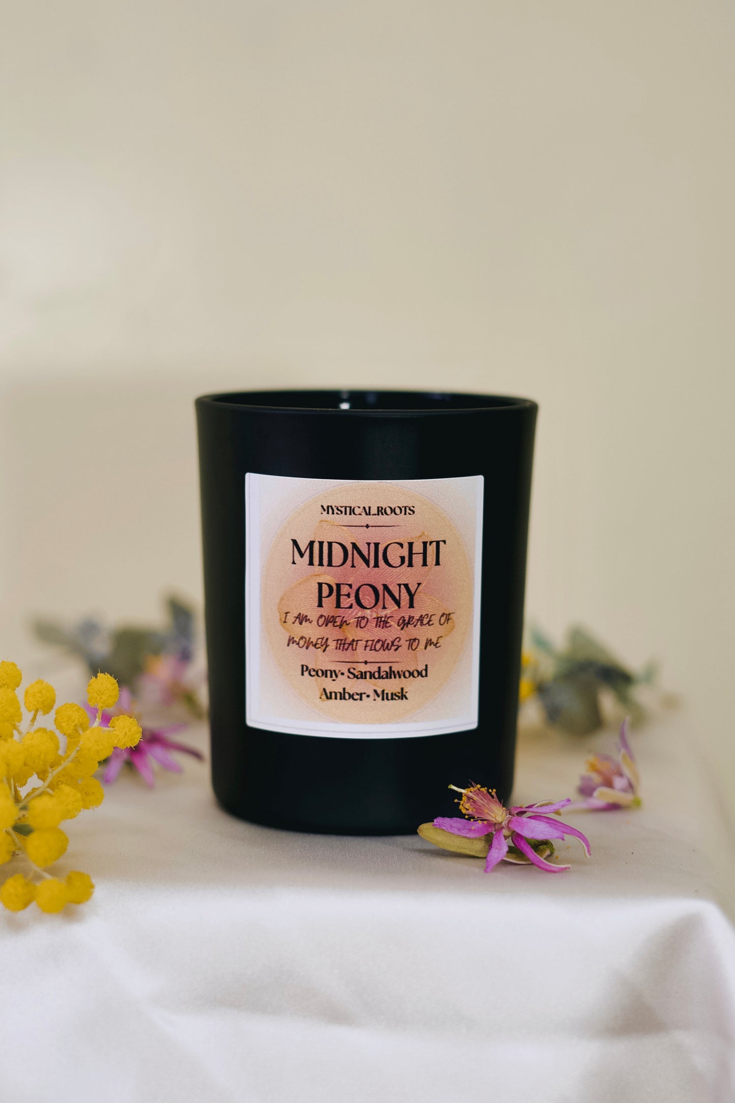 Midnight Peony Candle